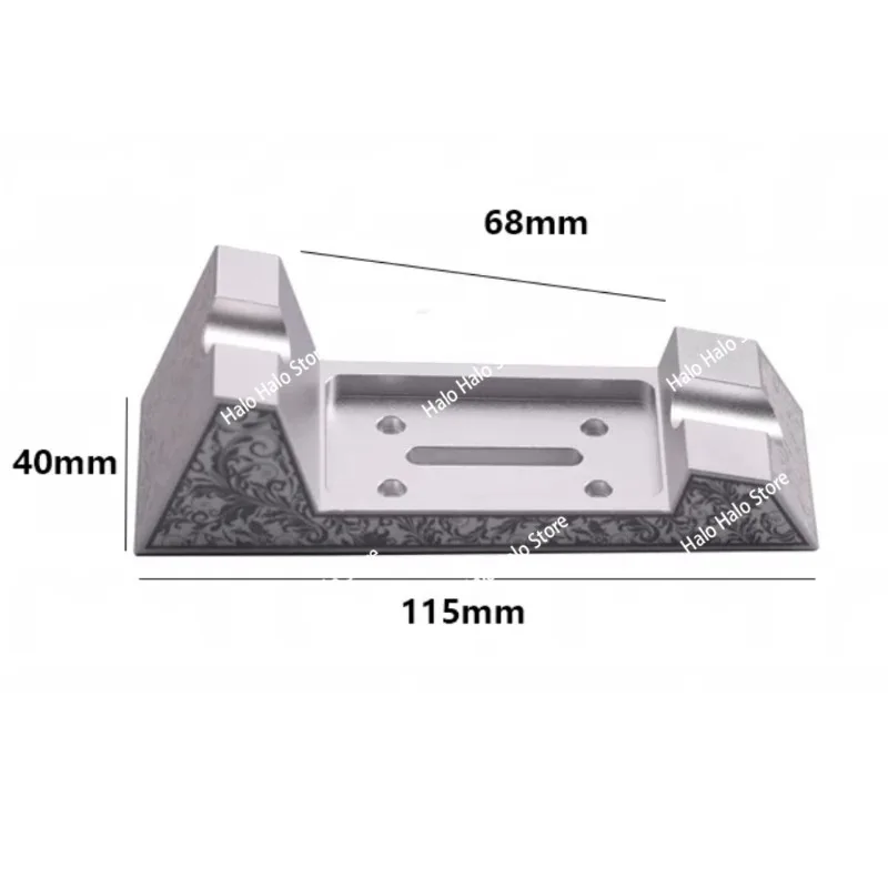 Retro Razor Stand Holder – Aluminum Alloy Base, Durable & Rustproof, Fits Manual/Electric Razors (Razor Not Included)