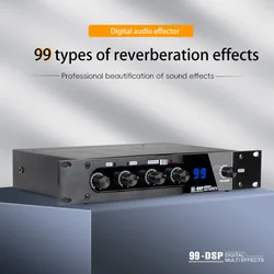 Professional Karaoke Mixer Reverberator 99 DSP Digital Audio Effector Stereoscopic Sound Effect KTV Microphone BT Reverberation