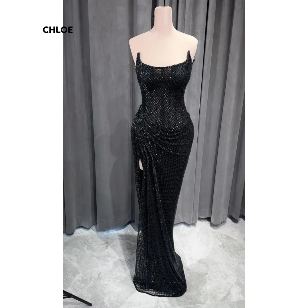 Gaun Malam Wanita Model Ekor Ikan untuk Acara Spesial, Gaun Malam Mewah Buatan Khusus Berkualitas Tinggi untuk Pesta Prom