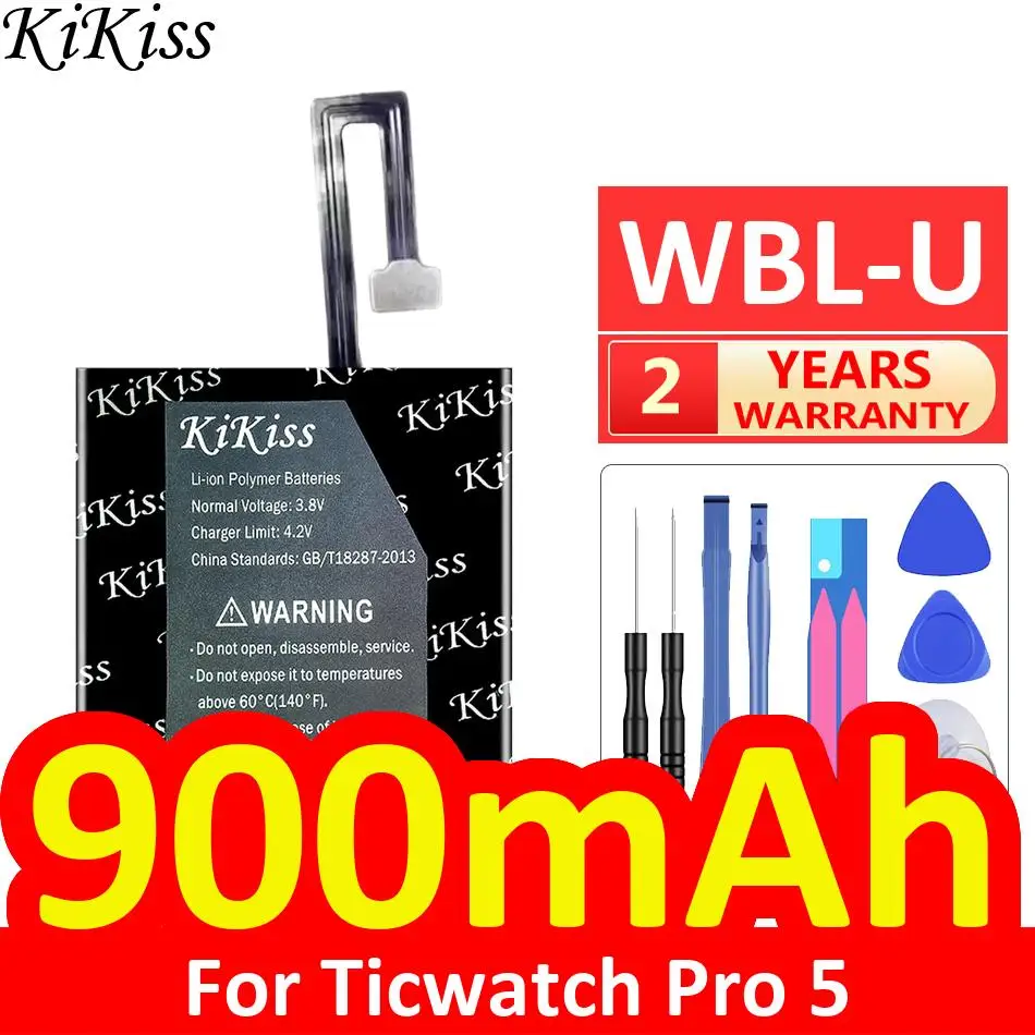 Wbl-U For Ticwatch Pro 5 High Compatibility High Performance for Smart Watch Battery 900mAh