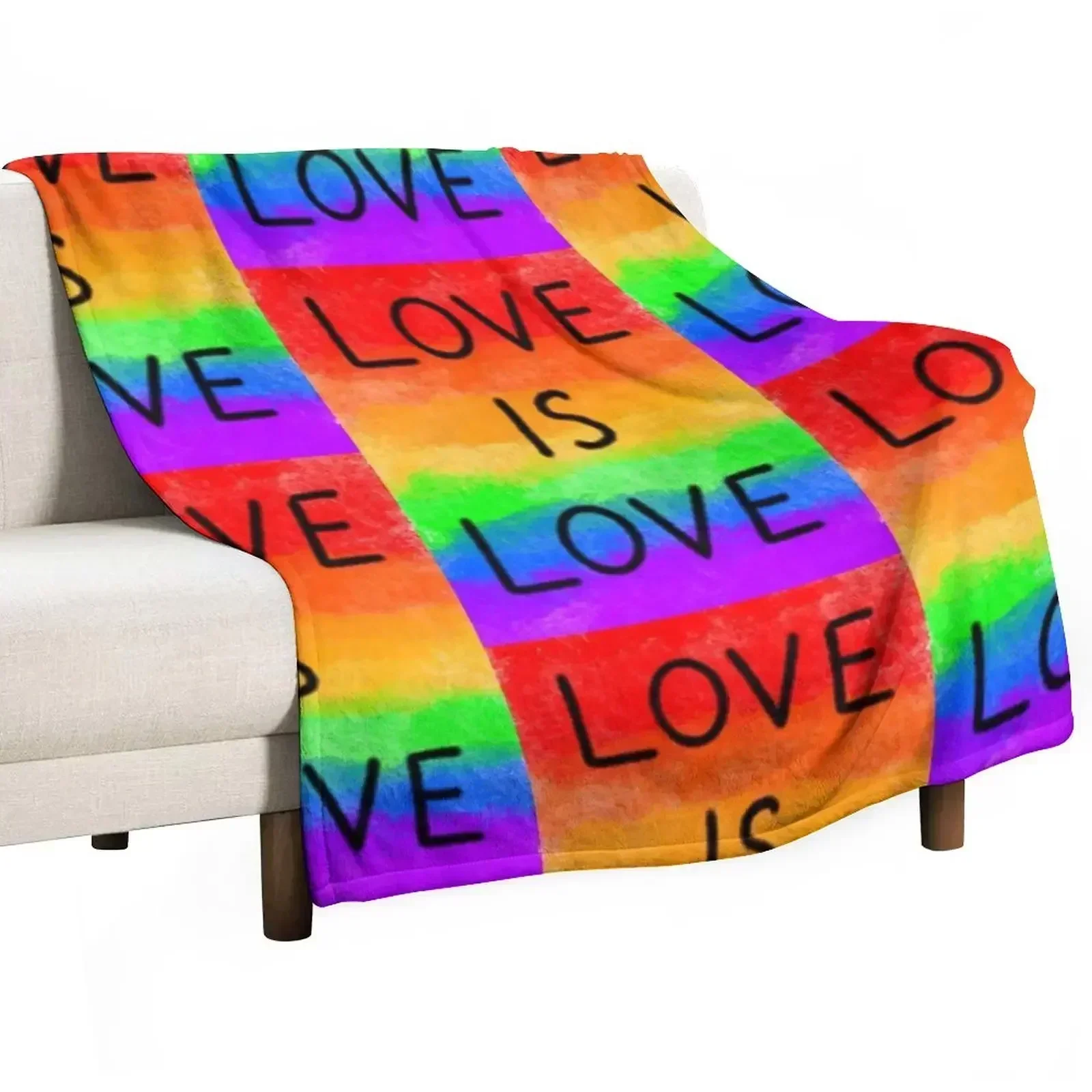 Love Is Love- Pride Throw Blanket Flannel Sofa Throw Polar Soft For Sofa Thin christmas gifts Blankets