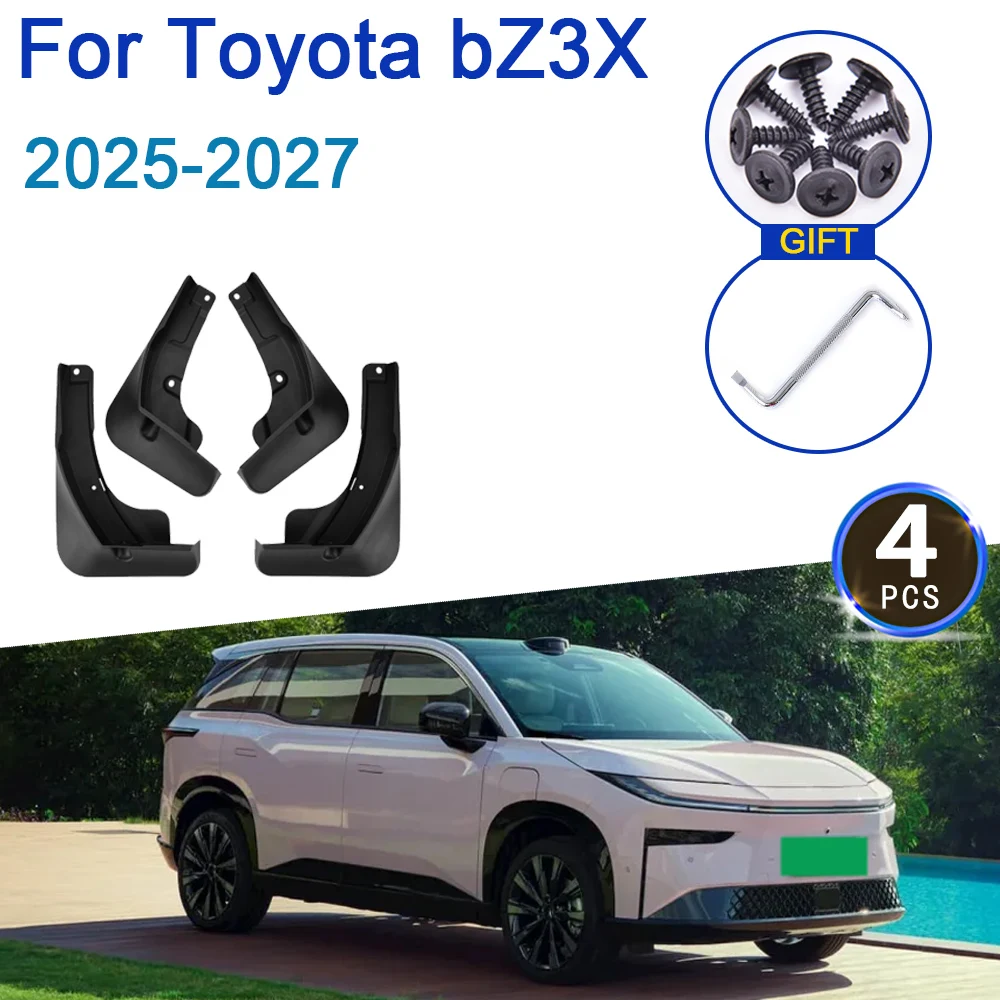 

Автомобильные крылья для Toyota bZ3X 2025 2026 2027 4x передние и задние брызговики, брызговики, брызговики, износостойкие инструменты