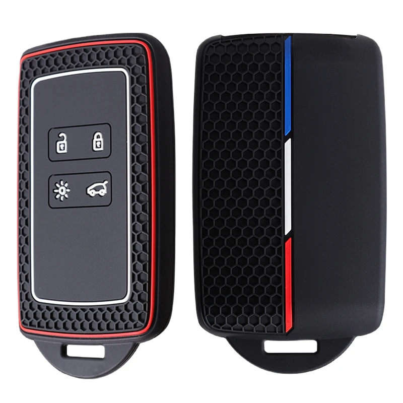 Silikon-Schlüsselhülle für Kadjar Clio Megane Renault Austral Captur Arkana Koleos Zoe Scenic Dacia Sandero Duster Logan Jogger