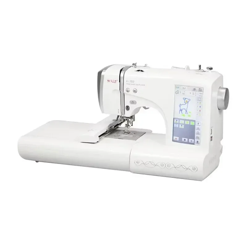 2026 New ModelMYSEW V700 Beginners Home Small Automatic Computerized Embroidery Machine For Household Machine Embroidery