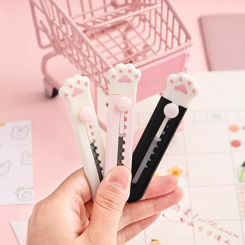 Mr.Paper Mini Cat Claw Utility Knife Creative Cute Convenient Hand Account Paper-cutting Tool Student Stationary Art Supplies