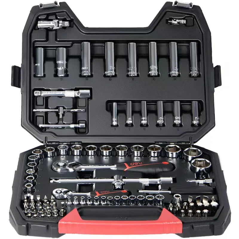 88Pcs Car Repair Tool Box Spanner Chrome Vanadium Hand Tools And Ratchet Wrench Socket Set