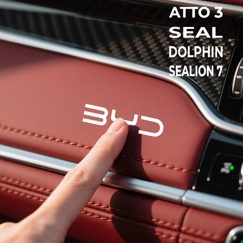 

10pcs Automobile UV Sticker Car Decoration Window Glass Decal Accessories For BYD Seal Sealion7 Seal-U Atto 3 Atto 2 Dolphin Tan