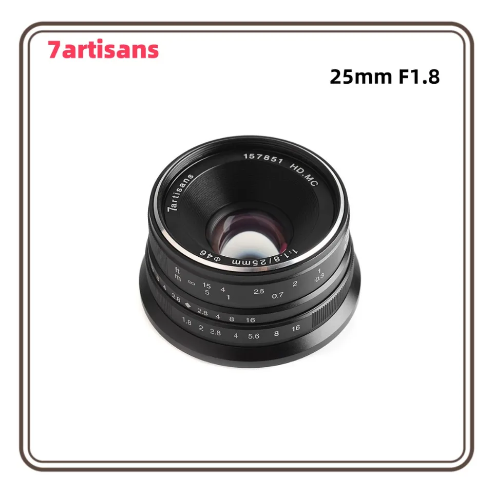 7artisans 25mm F1.8 APS-C Lente principal manual para Sony E ZEV10