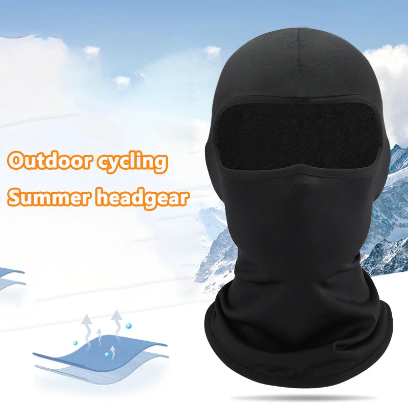 Balaclava Motorcycle Face Mask Moto Helmet Bandana Hood Ski Neck Full Face Mask Windproof Dustproof Face Shield Men's Biker Mask