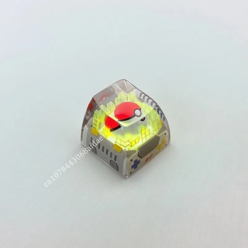 Pokemon Figures Scraft High-end PokéBall 3D Keycaps Anime Resin Keycaps For Mechanical Cross Axis Keyboard Accessories Gifts