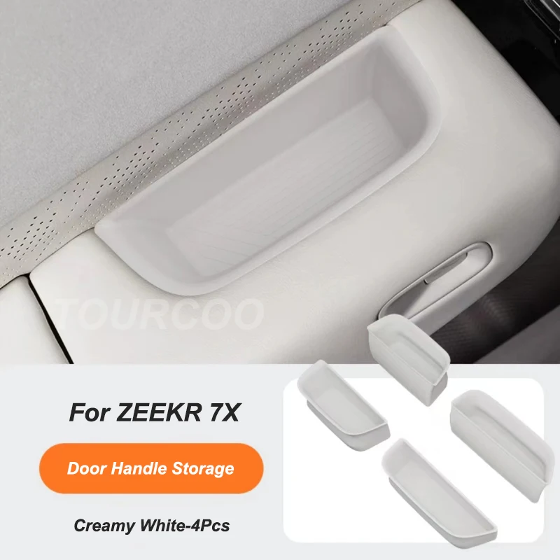 For Zeekr 7X 2024 2025 Center Console Water Cup Frame Cover Anti-slip Wireless Charging Silicone Mat Accessories