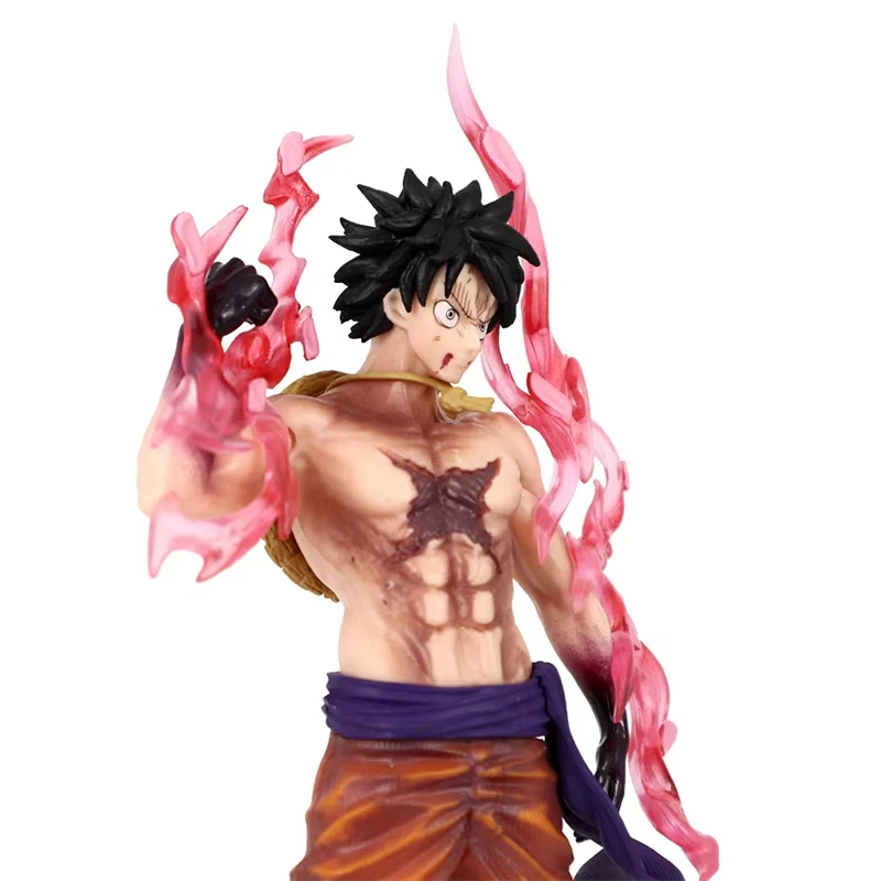 Bandai Hot One Piece Luffy Anime Figures Monkey D.Luffy Flowing Cherry Action Figures PVC Anime Collection Doll Toy Kid  Gift