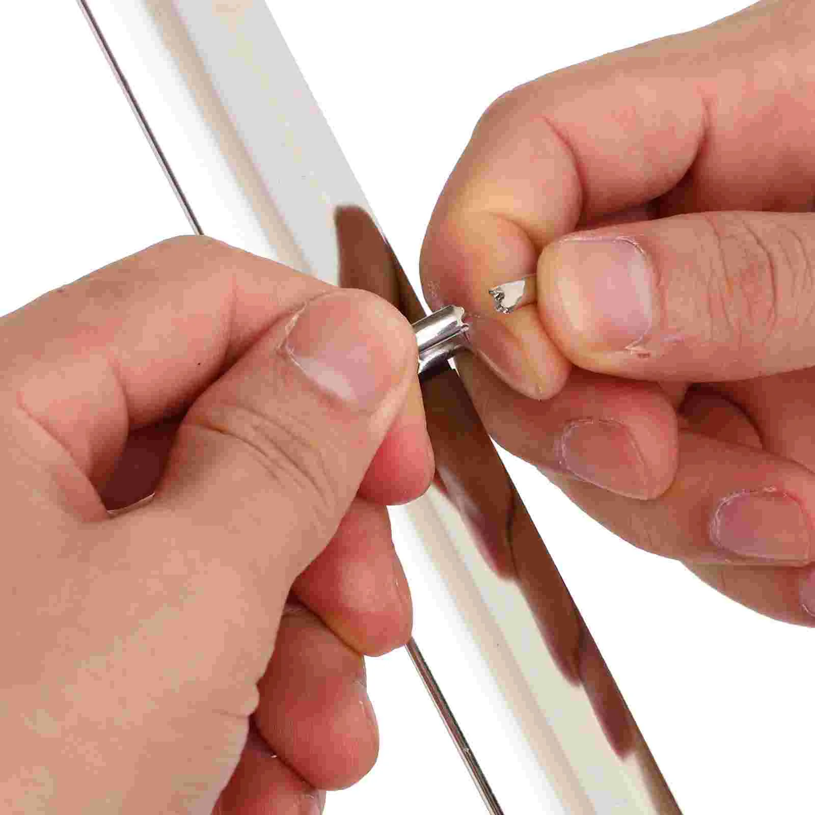 3 Pcs A4 Binder Binding Spine Combs Notebook Inserts Photo Album Ring Section Fixing Binders Metal