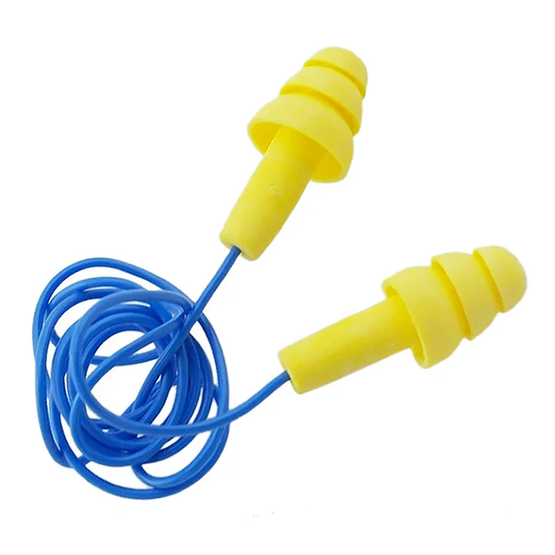 original 340-4004 noise earplugs Christmas tree shape earplugs yellow With lines Learn Sleep jobs ear plugs