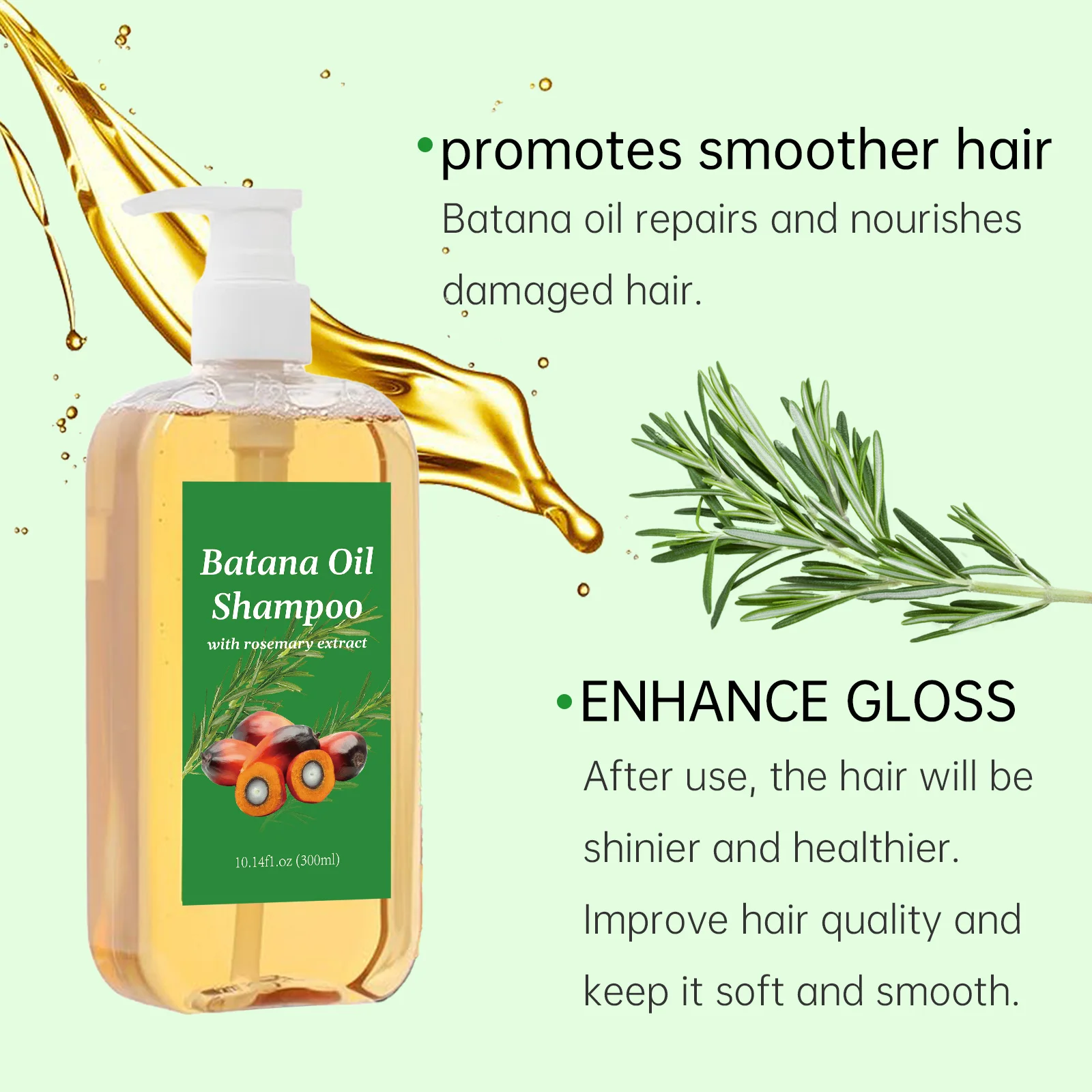 300ML Batana Oil Shampoo Nouri - Hair Care Dandruff review and price