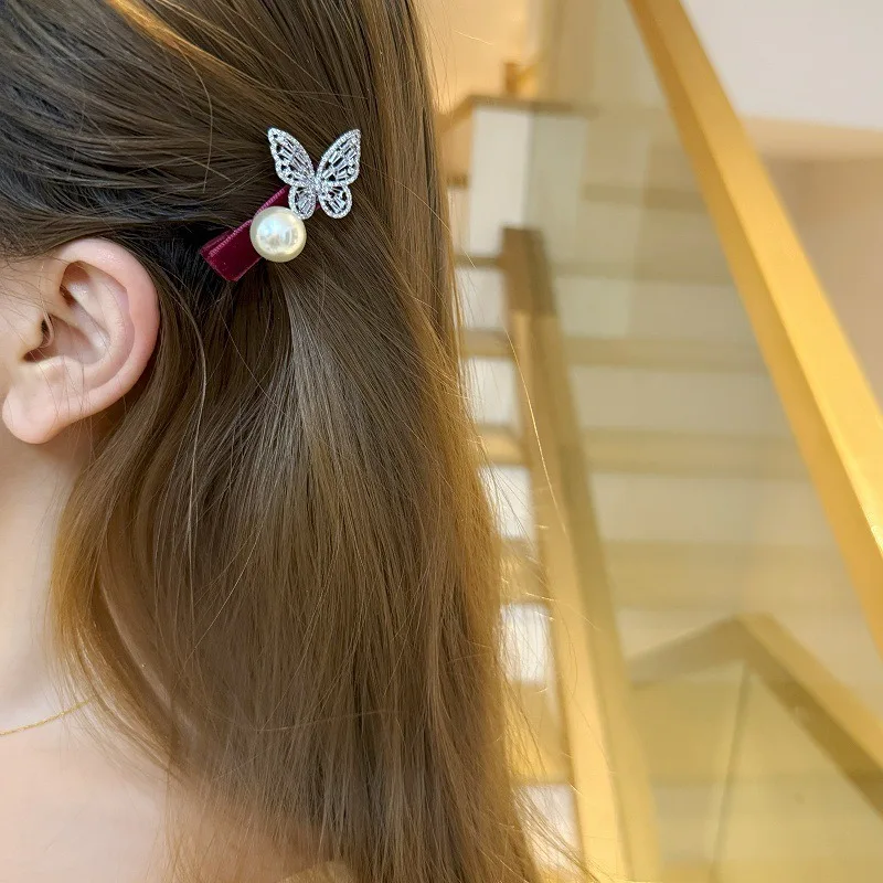 

Kroean Colorful Velvet Butterfly Hairpin Hairgrip Hair Clips for Girls Women Kids Childs Vintage Crab for Gift Hair Accessories