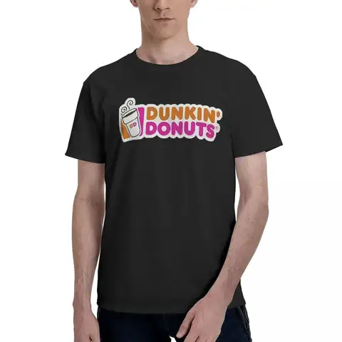 Dunkin Donuts 상품 브랜드 100% 코튼 캐주얼 통기성 편안한 Tshirt 남성 티셔츠 T 셔츠 남성 Best5 Dunkin Donuts 상품 브랜드 100% 코튼 캐주얼 통기성 편안한 Tshirt 남성 티셔츠 T 셔츠 남성 Best5