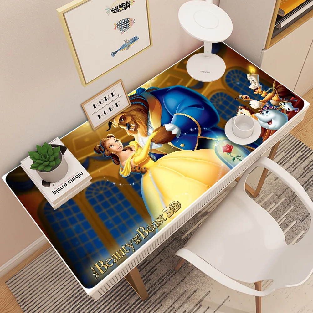 Imagem -05 - Disney Beauty And The Beast Mousepad Tapete Grande do Teclado Tapete Gamer Desktop Tapete pc Mouse 90x40cm