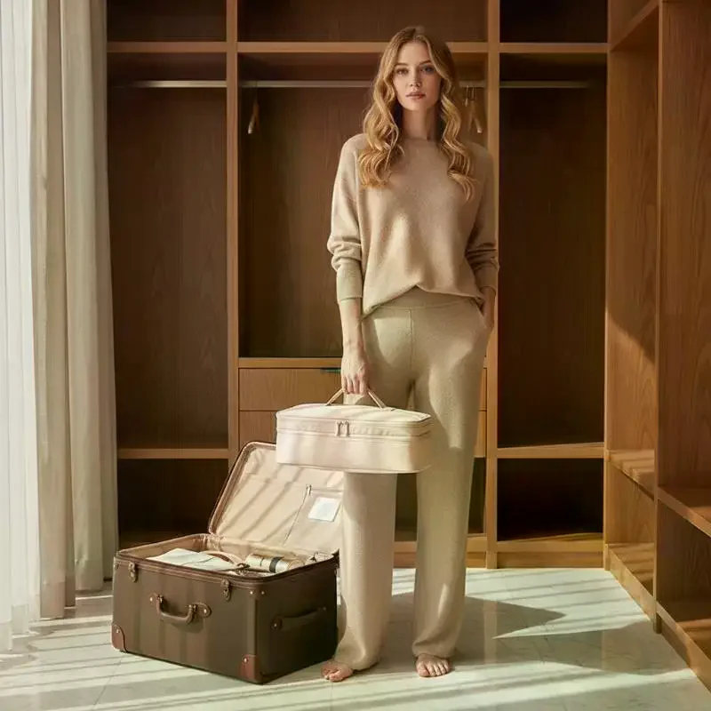 

Large Hair Dryer Bag Travel Hair Dryer Bag Portable Double-layer Hair Dryer Storage Bag Spacious Organizer Case With For Women's