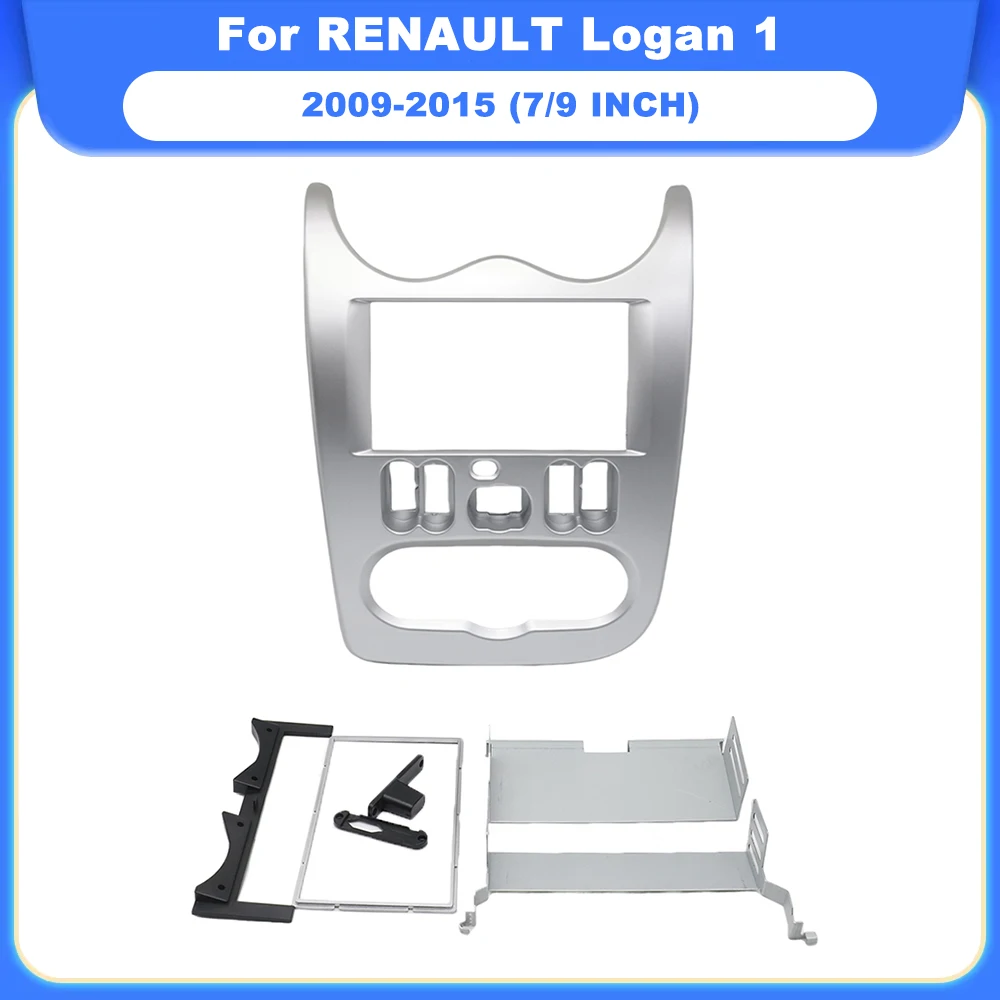 7inch9 inch 2 Din Head Unit Car Radio FasciaAuto Stereo Audio Player DVD   For RENAULT Logan 1 2009-2015