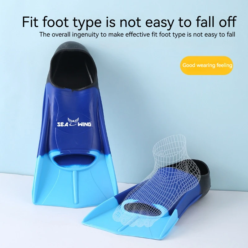 الرياضة المائية تسريع إلى الأمام السباحة الزعانف حرة السباحة سيليكون عدم الانزلاق الكبار الأطفال التدريب الإيدز الزعانف #5