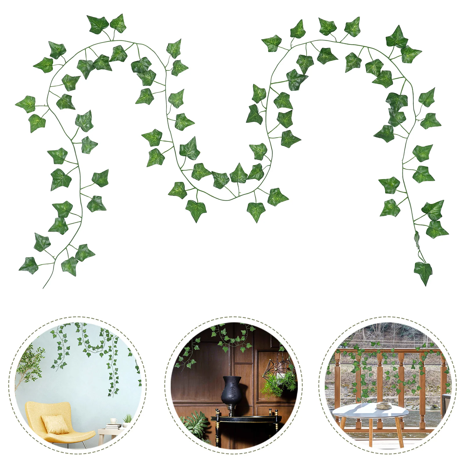 

12Pcs Artificial Vines Simulation Rattan Fake Hanging Vines Lifelike Wall Hanging Decors for Bedroom Living Room