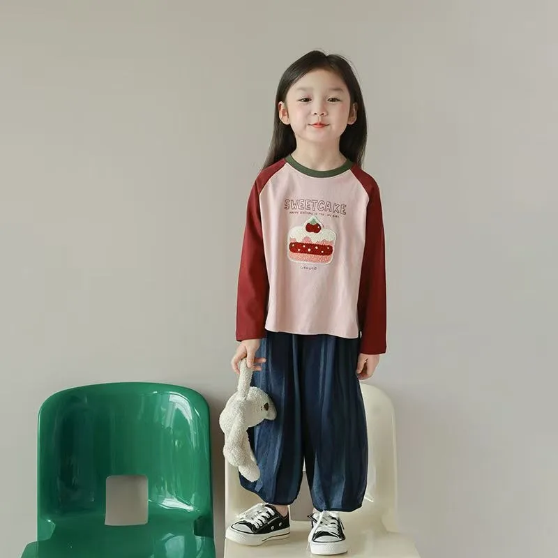 

Printed Clothes for Girls 10 To 12 Years Kids 8 Children Clothing Child Elementary Student Girl Children's From Tshirt 5 6 Teen