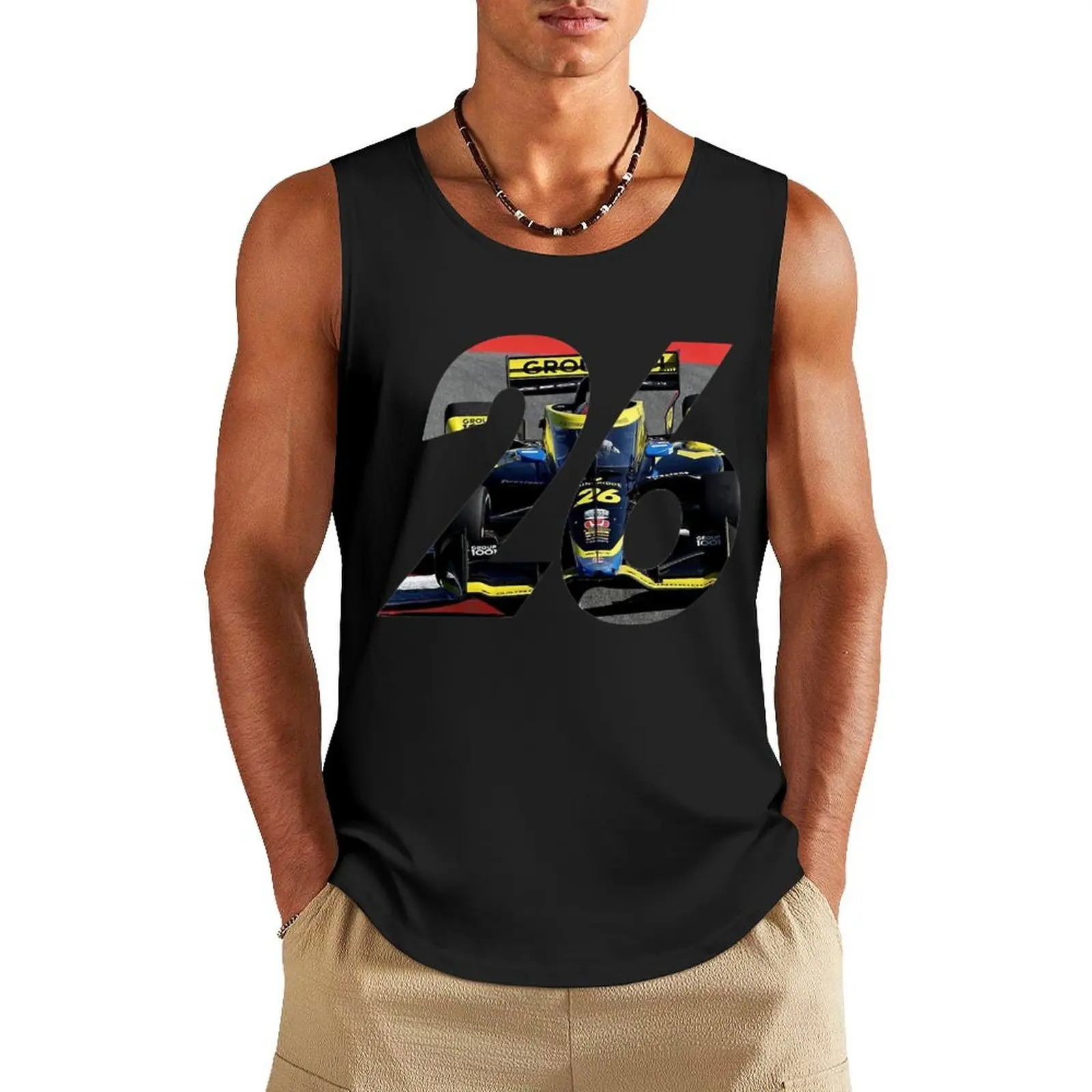 

Colton Herta Car 26 Tank Top best selling products sleeveless t-shirts for men men gym clothing