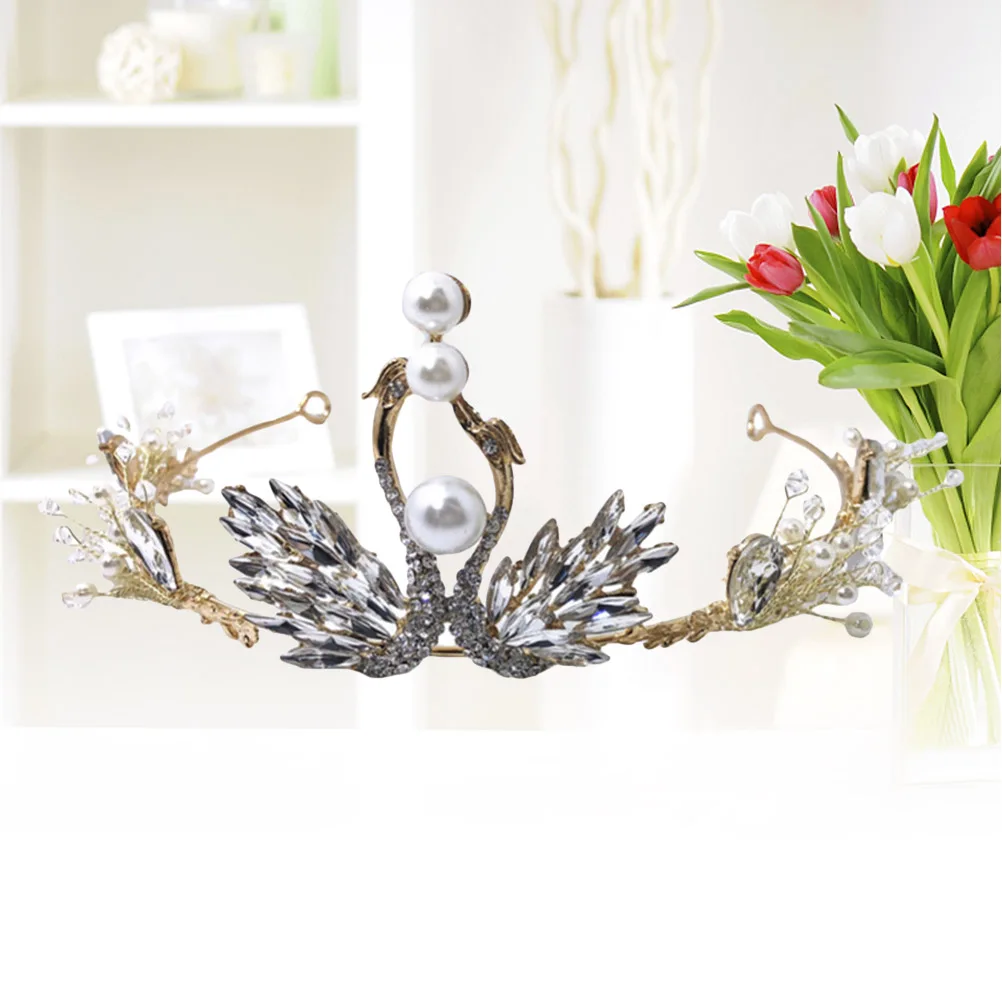 

Crown Women Hair Hoop Wedding Tiara Bridal Accessories Elegant Charming Romantic Shining Beautiful Noble Unique