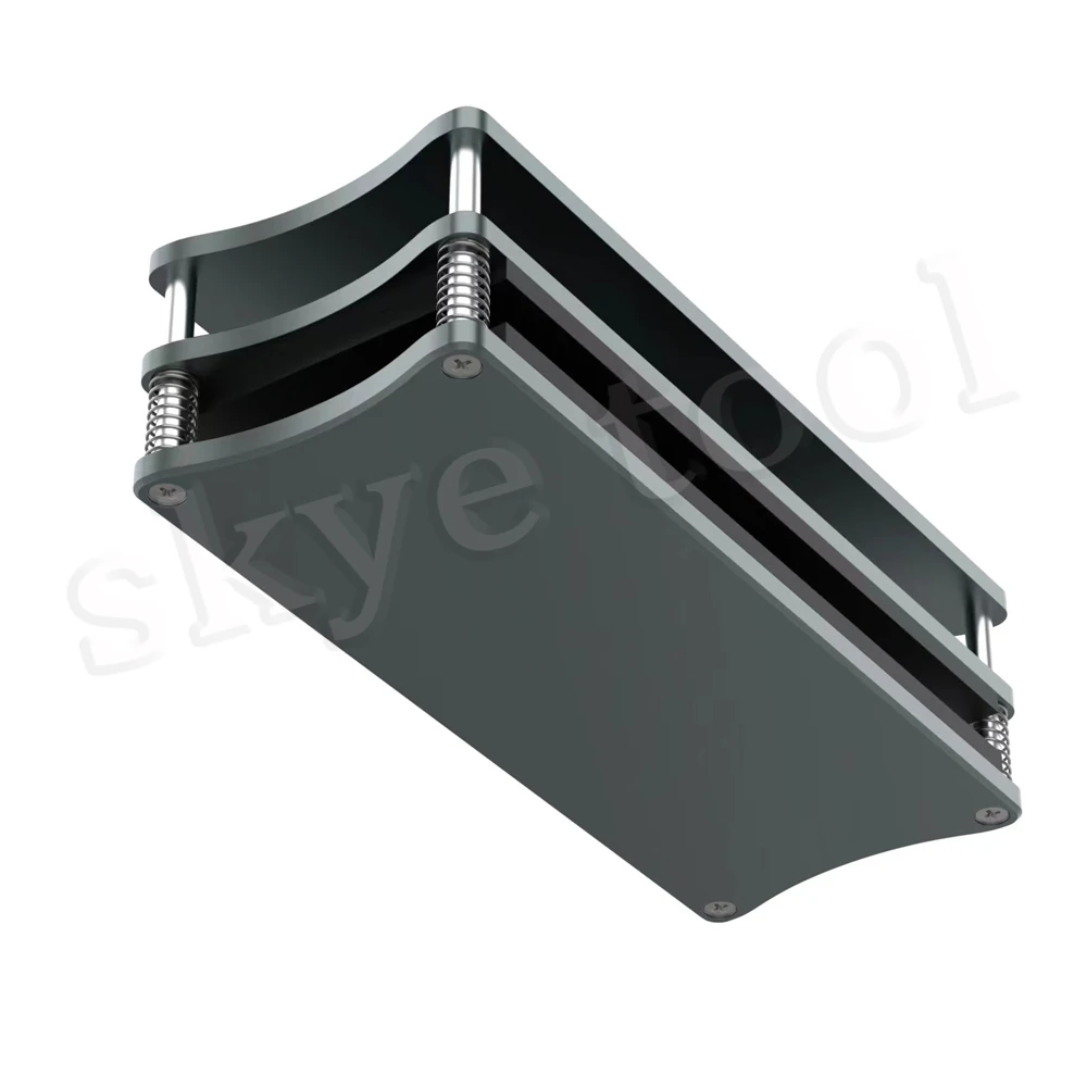 Uyue 601a molde de posicionamento de laminação de pressão universal para iphone samsung moldura intermediária de vidro traseiro compatível com todos os celulares gabarito