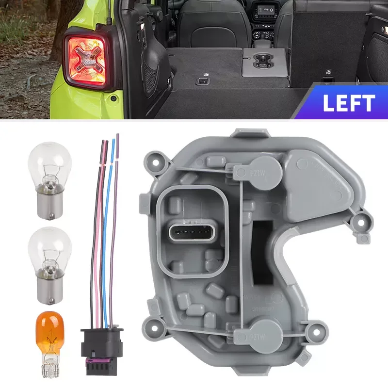 

Tail Light Holder Bracket Left Right Side Rear Tail Light Bracket Holder Plug Bulb Kit For Jeep Renegade 2015-2023 68270892AA