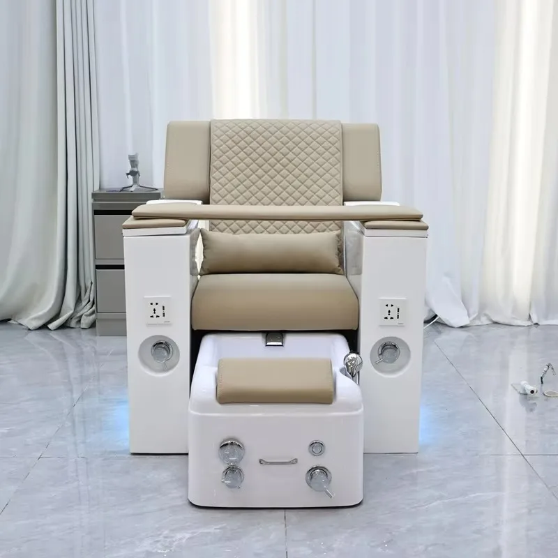 High Quality Beauty Electric Massage Eyelash Manicure Sofa Foot Bath Chair Pedicure Chairs Nail with Led Lighting