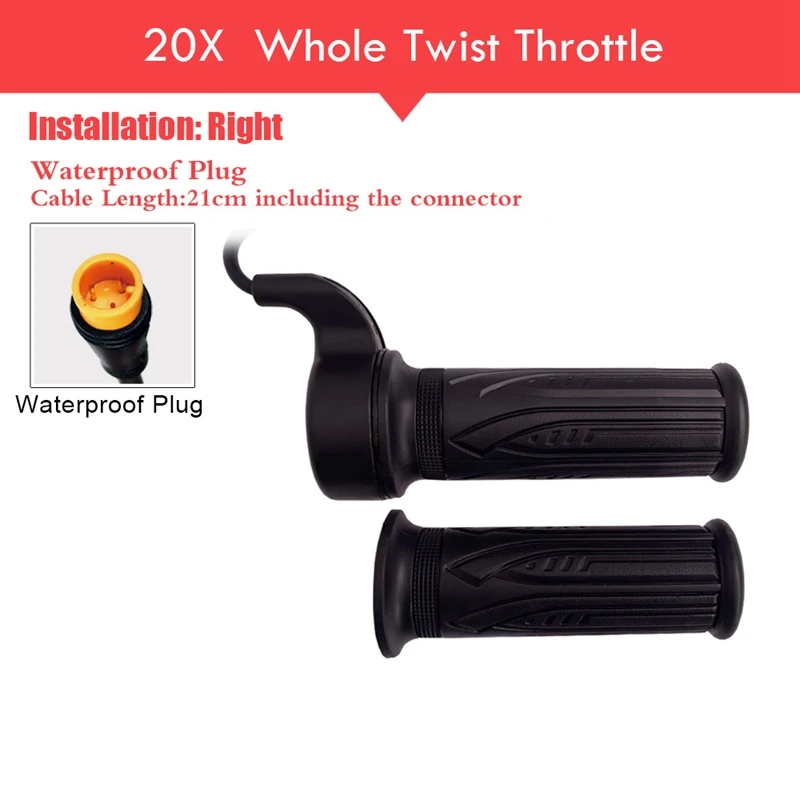 E Bike Throttle For Wuxing Ebike Twist Throttle Left And Right Hand Throttle With 3 Pin Connector Ebike Parts