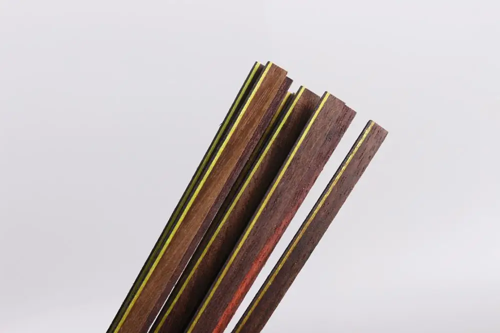 

25 Strip Luthier Purfling Binding MARQUETRY Inlay 840x6x1.5mm Solid Wood #162