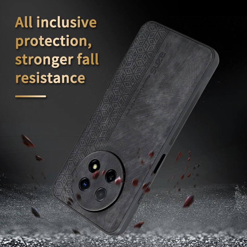 Custodia in vera pelle di lusso per Huawei Nova Y90 Cover posteriore Coque Custodia protettiva antiurto per Huawei Nova Y91 Custodia per telefono