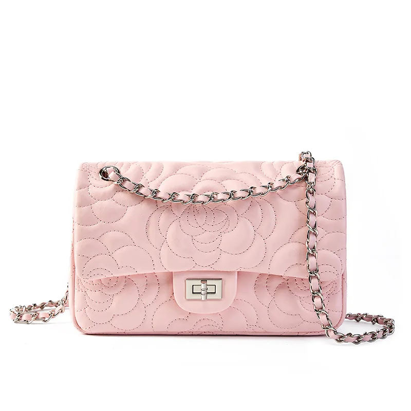 Top Grain Highland Lambskin Shoulder Bag Genuine Leather Quilted Crossbody Purse Luxury Designer Chain Strap High Quality Tote view 5
