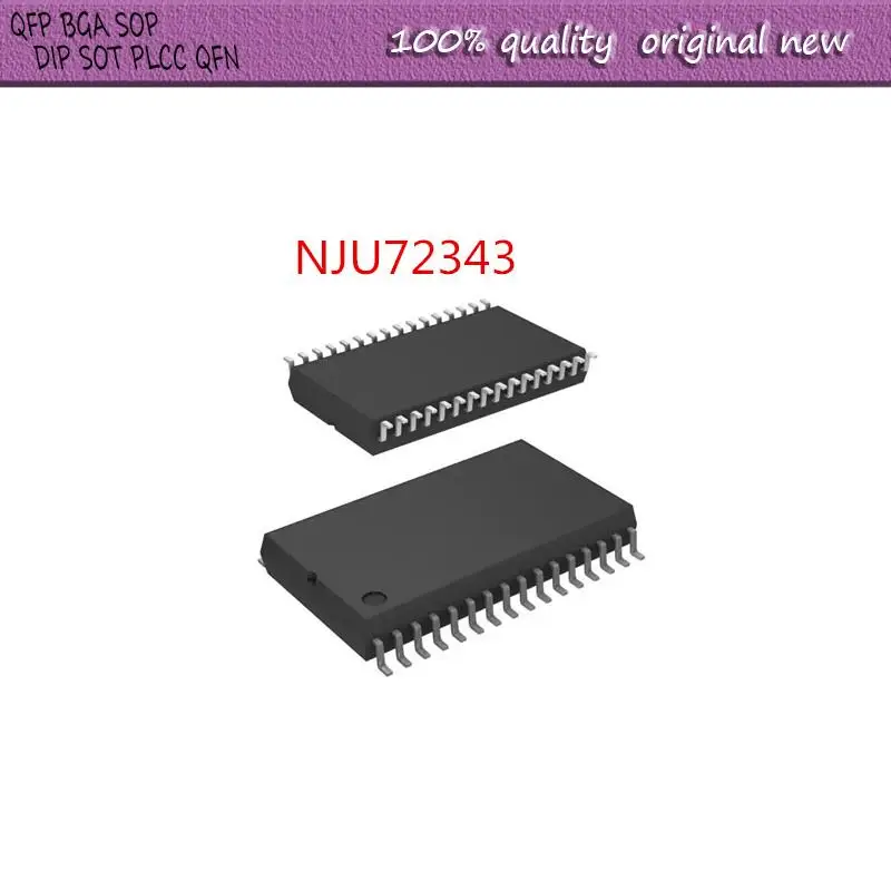 NEW   1PCS/LOT   NJU72343 NJU72343V NJU72343V-TE1 JRC72343  SSOP-32