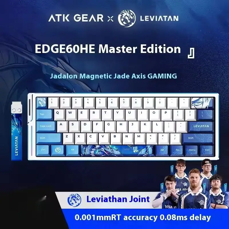 Atk Edge 60/63he لوحة مفاتيح التبديل المغناطيسي 8k معدل التجديف سبائك الألومنيوم مبادلة ساخنة Rgb Rt 0.01 مللي متر هدية مريحة لوحة مفاتيح الألعاب #6
