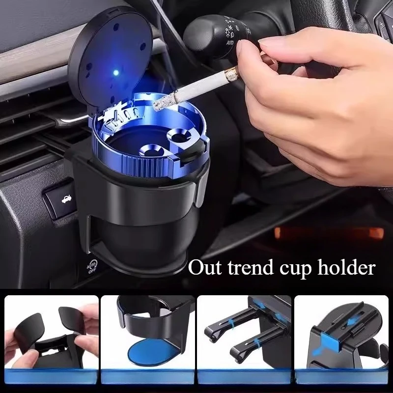 

For Car Advanced Water Cup Holder, Cup Holder, Beverage Holder, Car Air Conditioner Trend Multifunctional Ashtray Holder