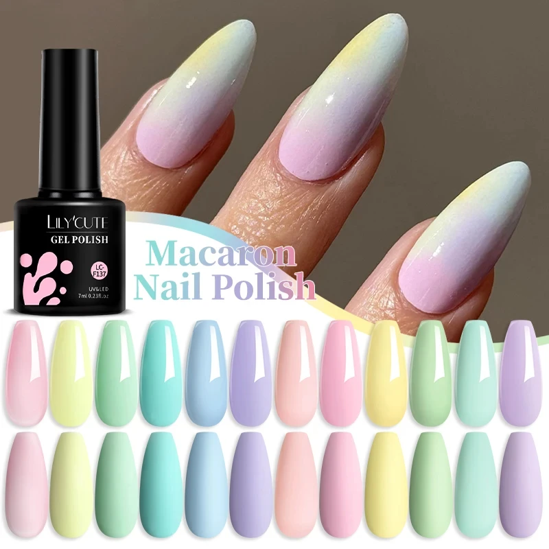 LILYCUTE-esmalte de uñas en Gel, barniz semipermanente de neón, UV, LED, para primavera y verano, 7ML