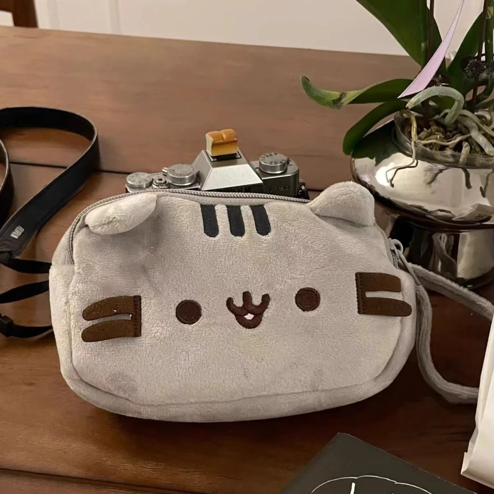 1PC Cute Cat-Themed Soft Pencil Case & Desk Organizer - Perfect for Daily Office Use