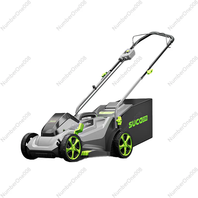 40V Hand Push Electric Mower Lithium Battery Weeding Machine Household Grass Trimmer Rechargeable Shredder Lawn Mower