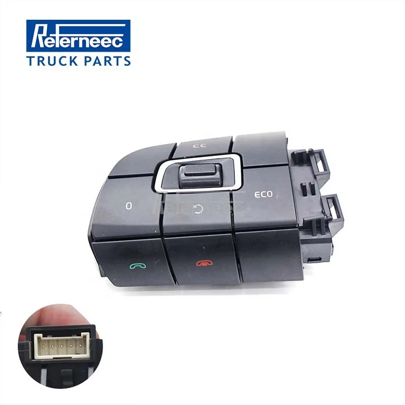 

REFERNEEC Truck Spare Parts Switch 21957047 Steering Wheel Switches Module Left For Truck FM4