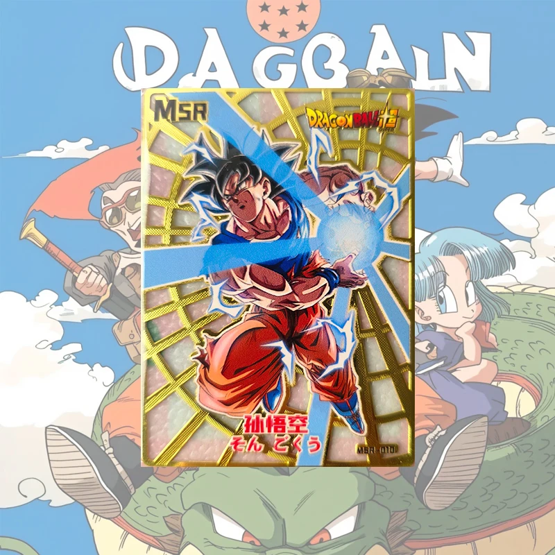 Japanese Anime Dragon Ball MSR Cards Metal Cards Characters Son Goku Vegeta Iv Jiren Gogeta Master Roshi Collectible Cards