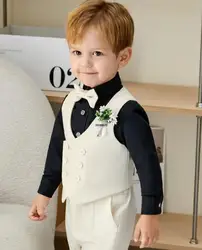 Newborn Kids Photography Suit 1 Year Baby Birthday Ceremony Costume Children'S Day Performance Suit Boys Formal Wedding Dress