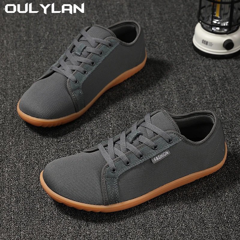 Oulylan-zapatillas de deporte transpirables de ancho para hombre y mujer, zapatos para correr descalzos, zapatos de caja de punta ancha, zapatos de