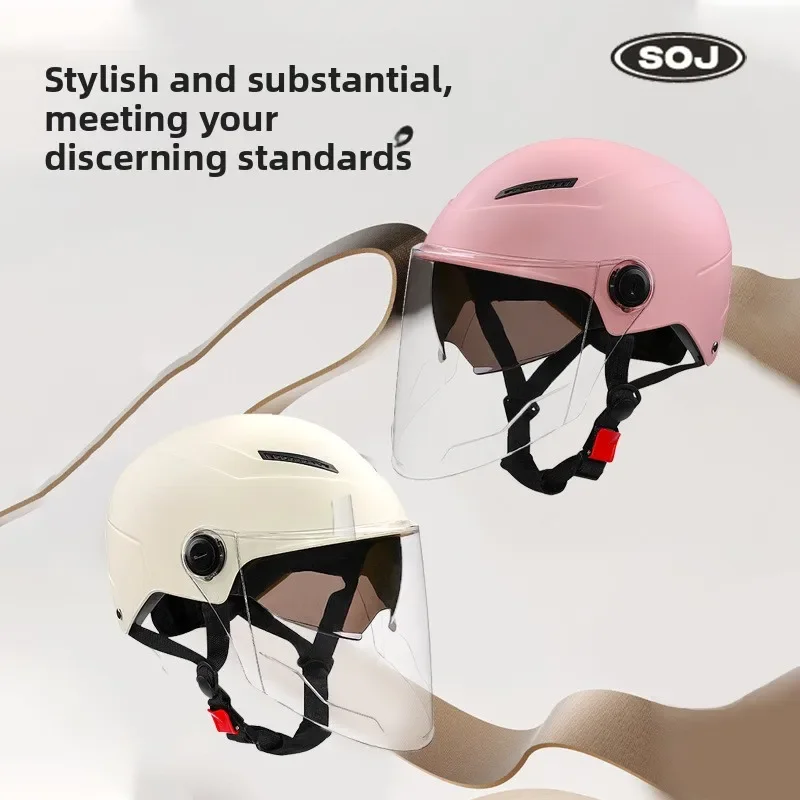 

DOT Certified Electric Vehicle Half Helmet Lightweight Sun Protection Unisex All-season Cycling Protective Helmet