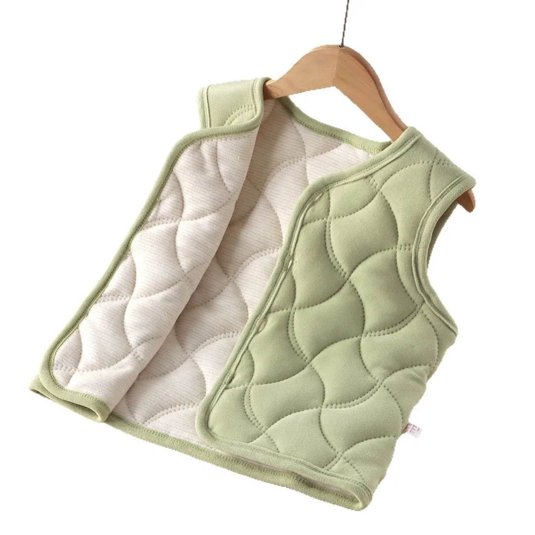 جديد الخريف الشتاء موحدة الدافئة الفتيان الفتيات سميكة متوسطة كبيرة الأطفال الدافئة الداخلية ملابس أطفال سترة واحدة أنيقة