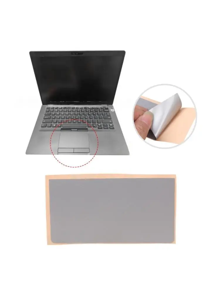 R53C 2 Pcs Silver Laptop Touchpad Covers PVC Adhesive Backing Easy Installation