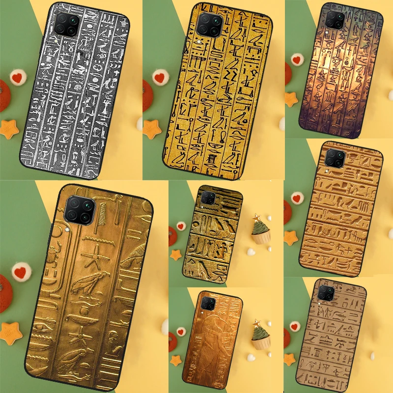  Egyptian Hieroglyphics Case For Huawei Nova Y91 Y61 Y60 Y70 Y90 Nova 9 SE 10 11i 8i 3i P20 P30 Pro P40 Lite Cover